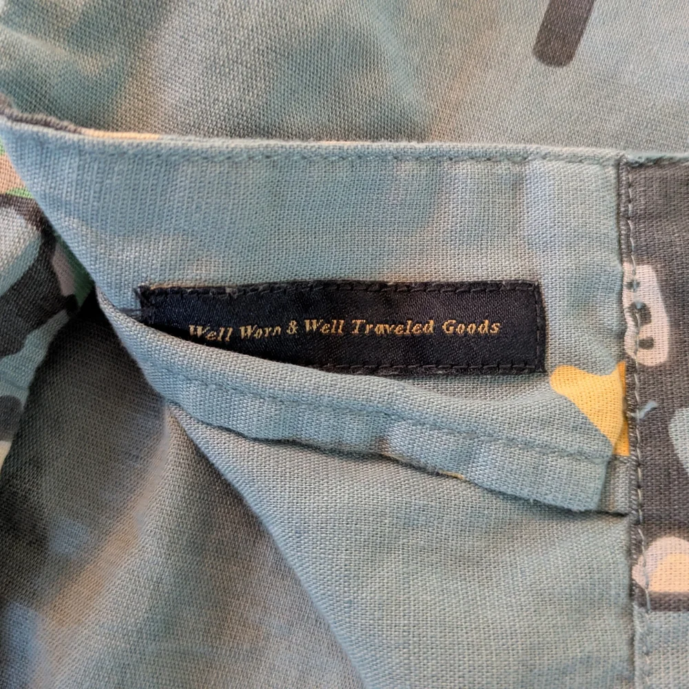 Roark Desert Adventure Short Sleeve Button Down - Light Blue and Yellow - Picture 4 of 5